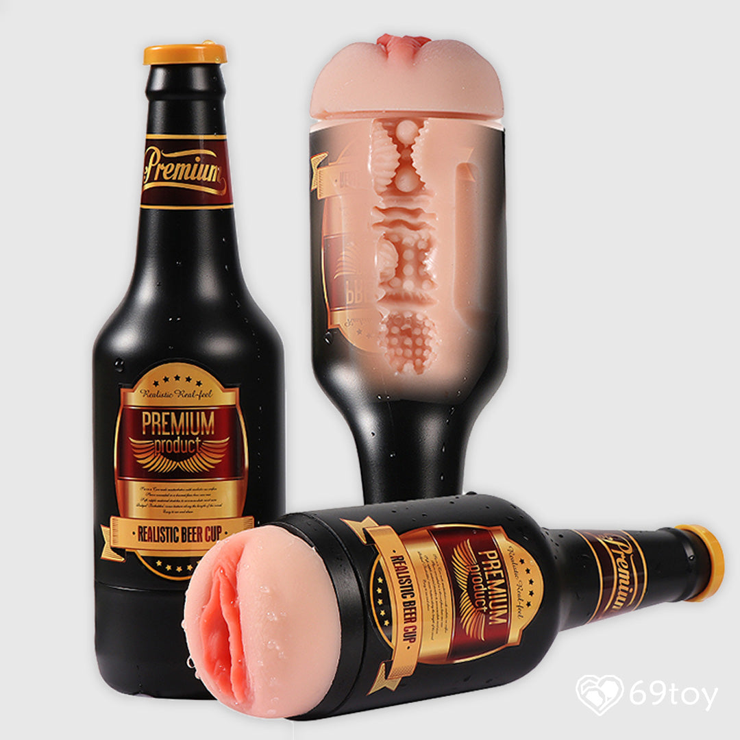 Beer Bottle Realistic Pussy Masturbator