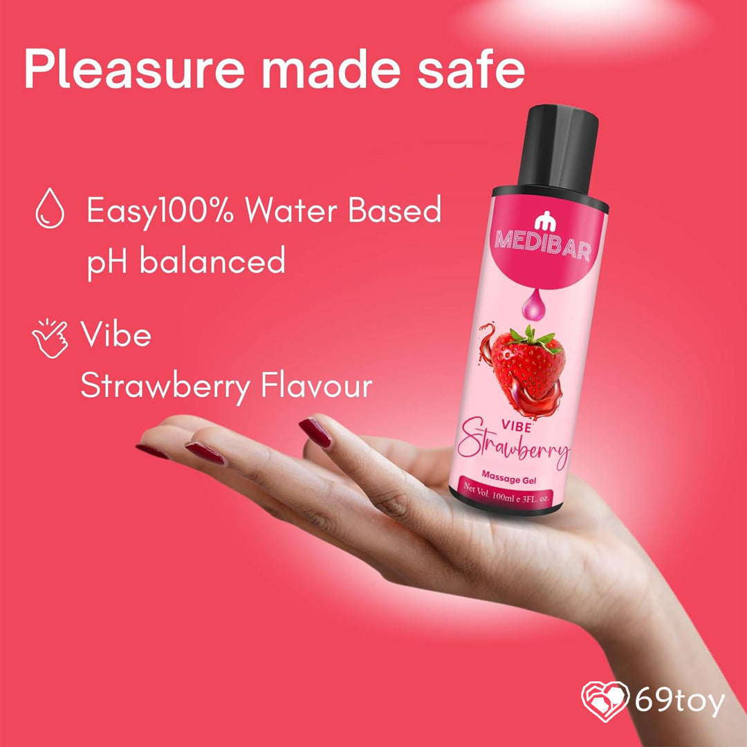 Medibar Natural Intimate Lub & Massage Gel - Strawberry