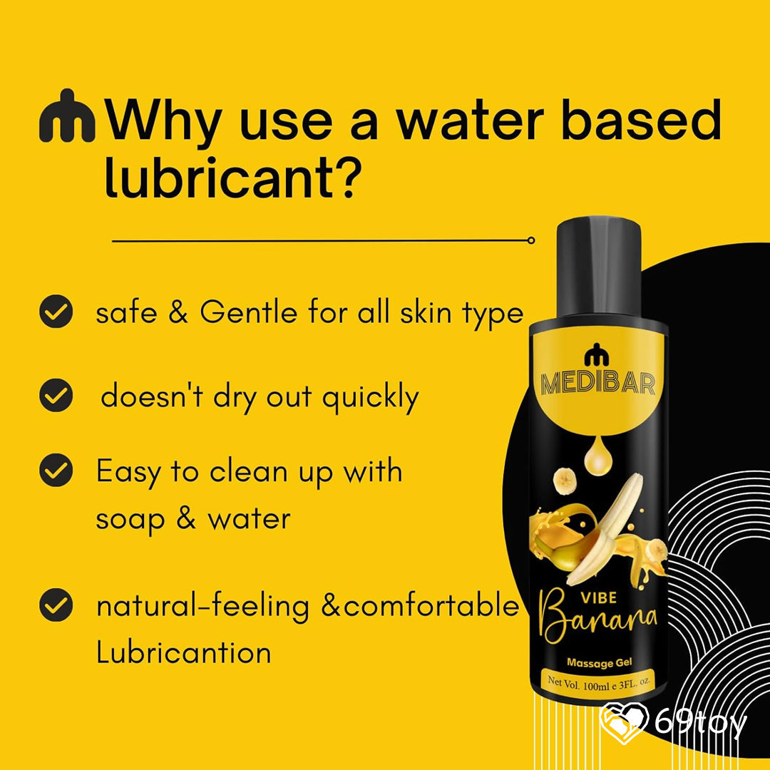 Medibar Natural Intimate Lub & Massage Gel - Banana