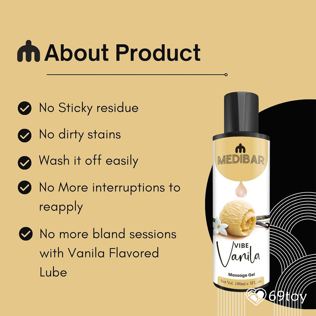 Medibar Natural Intimate Lub & Massage Gel - Vanilla