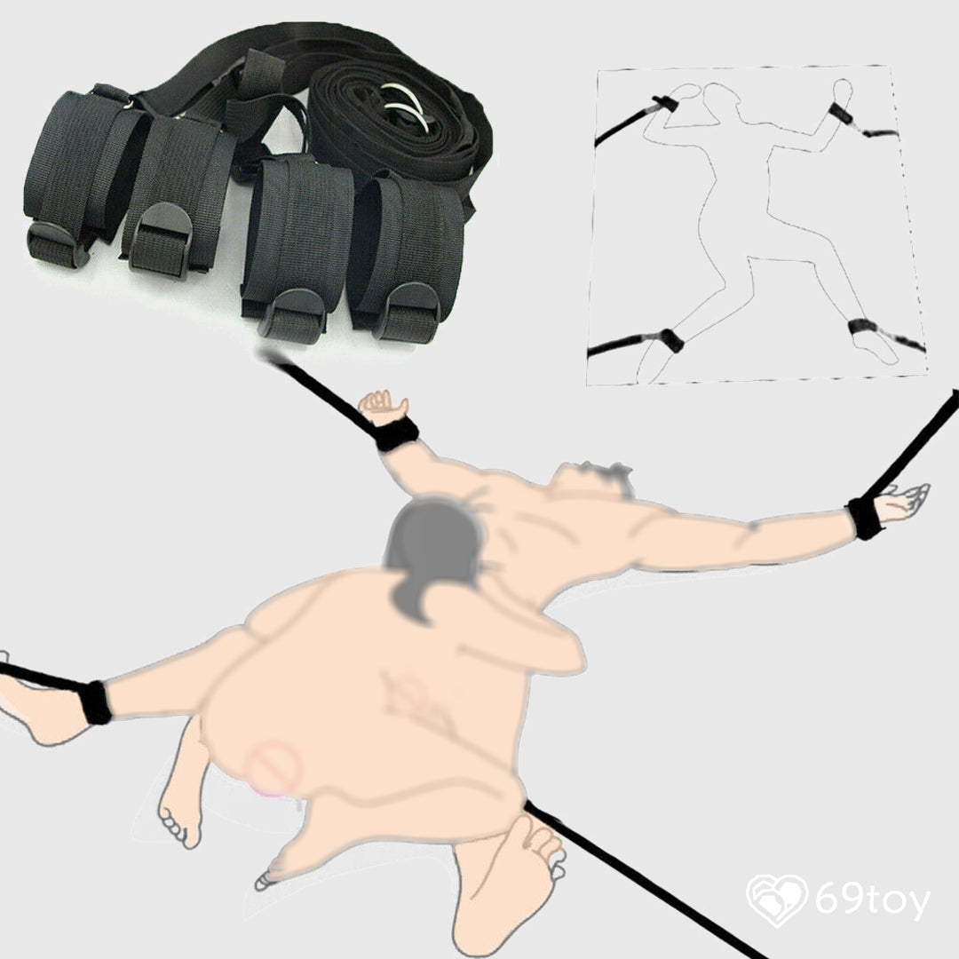 BDSM Bed Restraint Harness Bondage Set