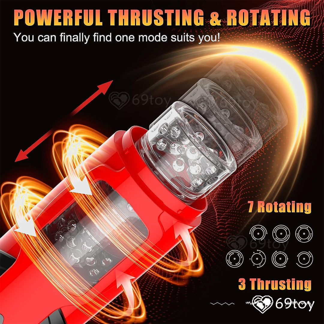 Automatic Thrusting Rotating Hands-free Masturbator