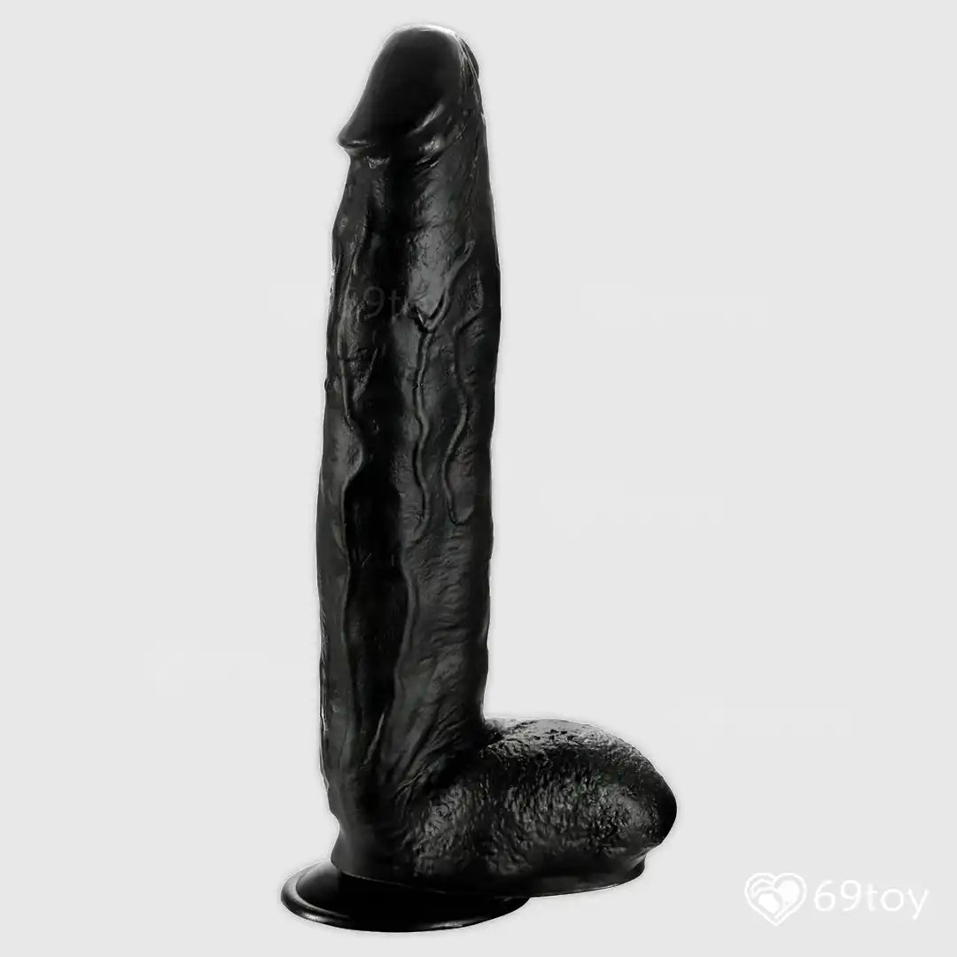 King Size Black 12 Inch Realistic Dildo with Suction Cup