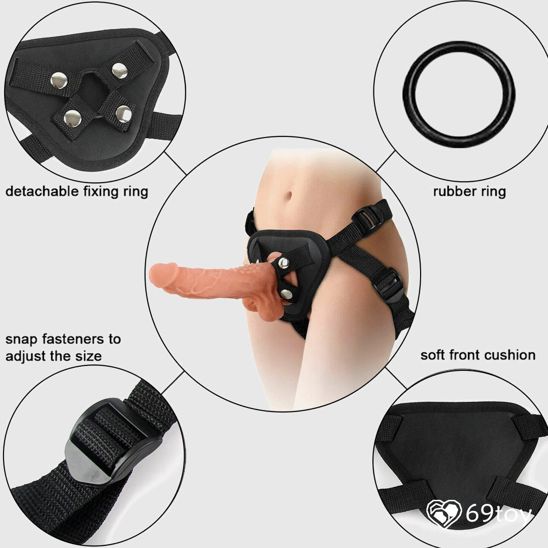 Mars Strap-On Realistic Dildo with Harness