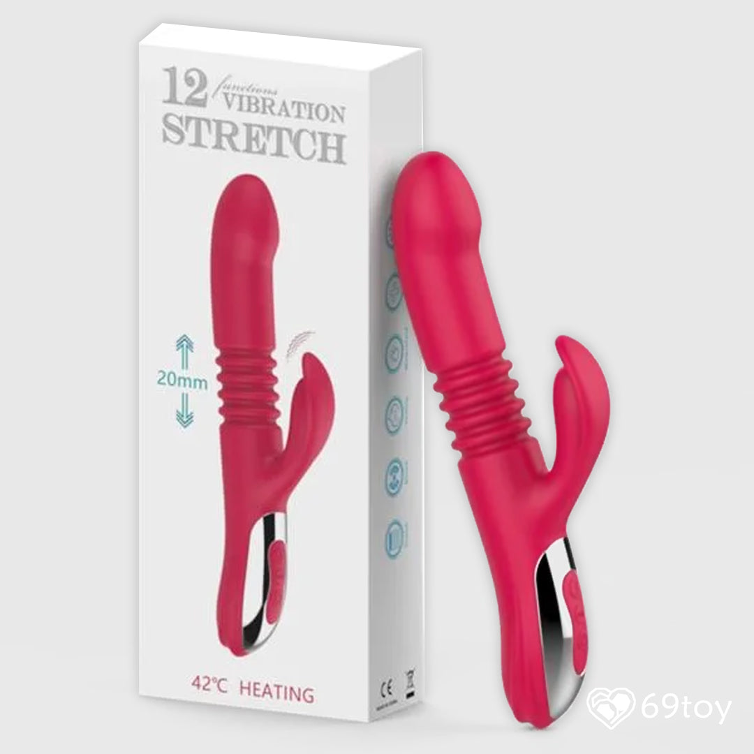 Stretch Thrusting Heating Rabbit Vibrator