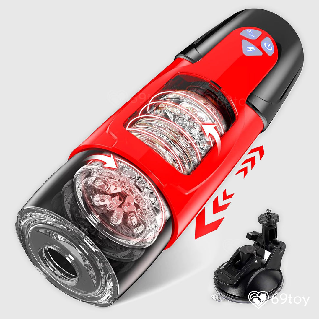 Automatic Thrusting Rotating Hands-free Masturbator
