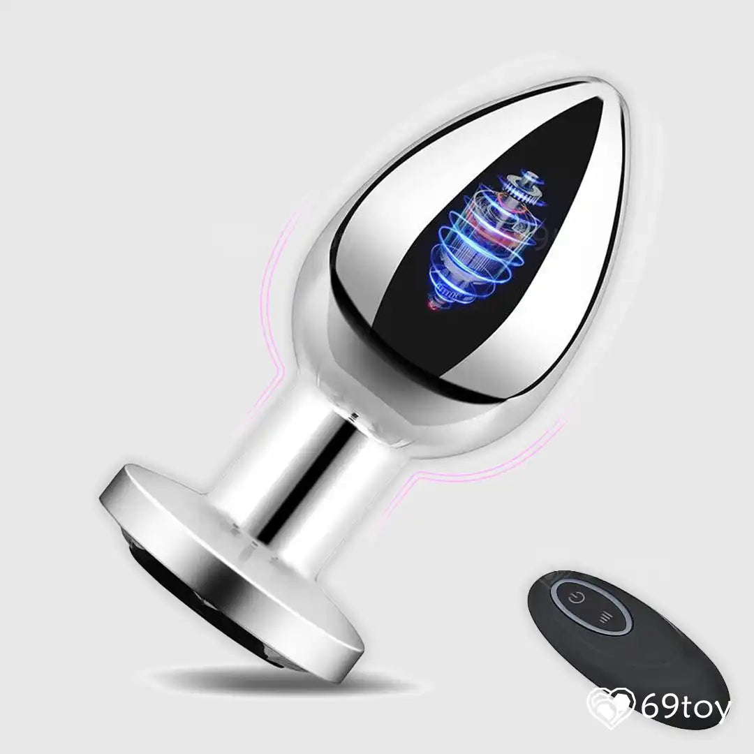 Backdoor Stainless Steel Vibrating Anal Plug