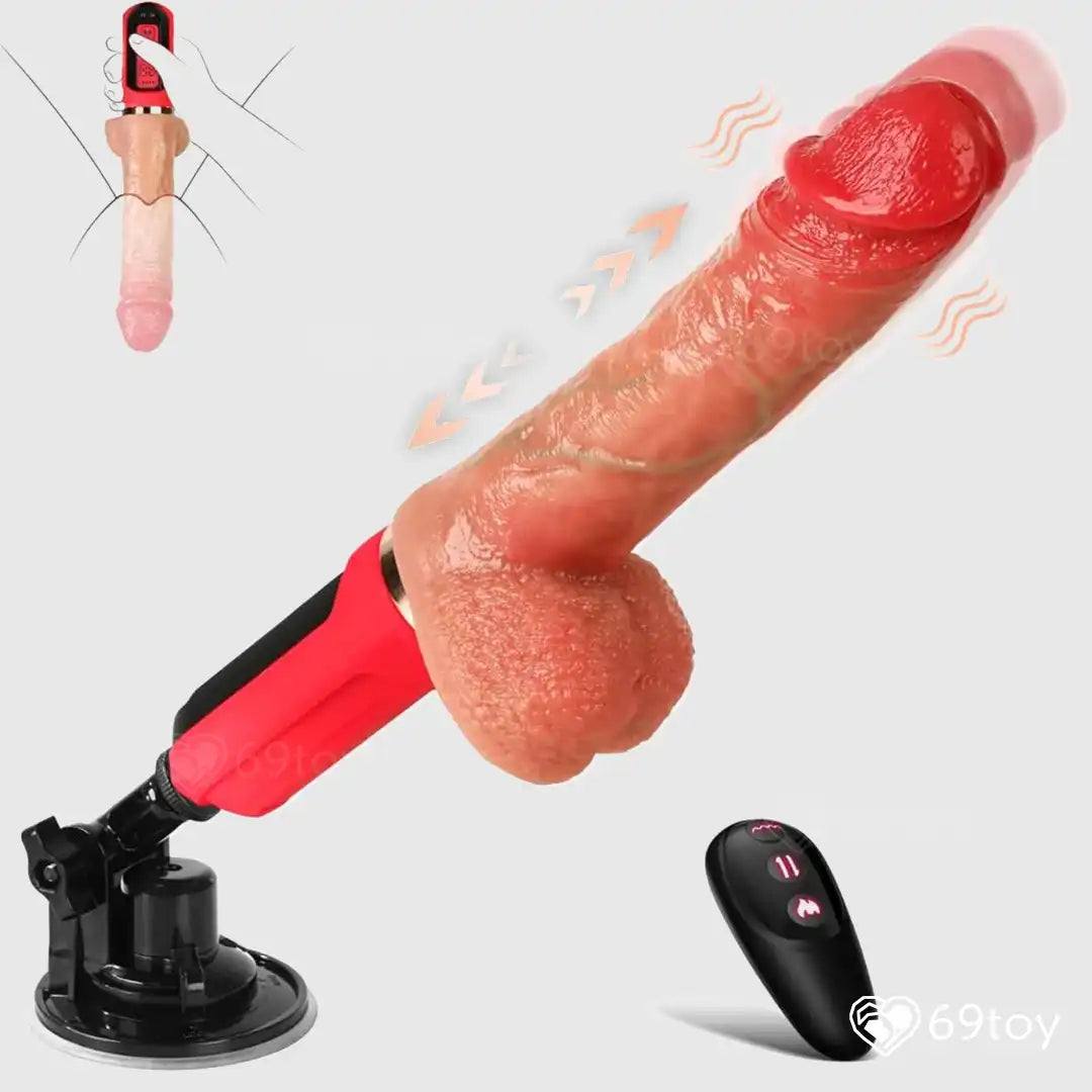 Dr. Skinn 6-in-1 Thrusting Sex Machine with Remote