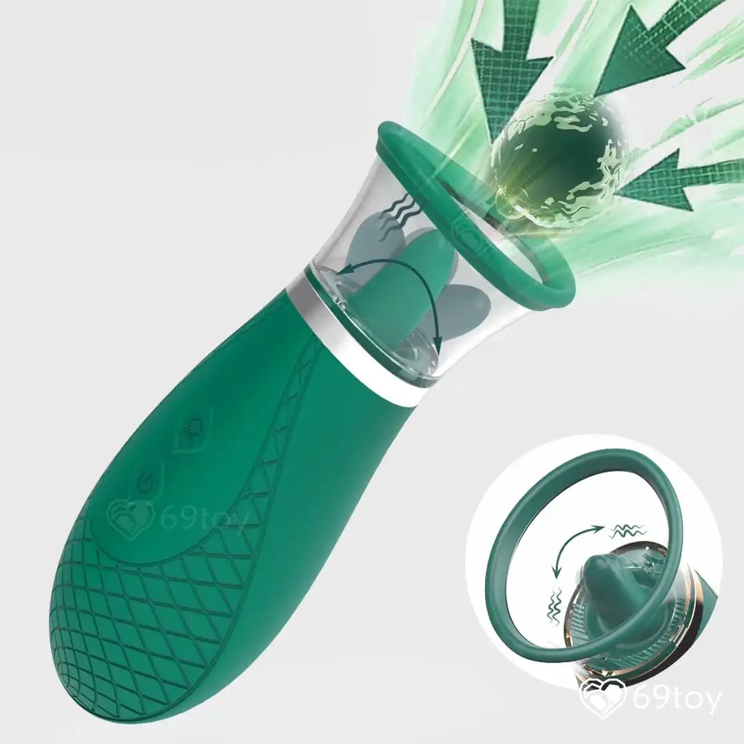 Honey Tongue Licking Suction Vibrator