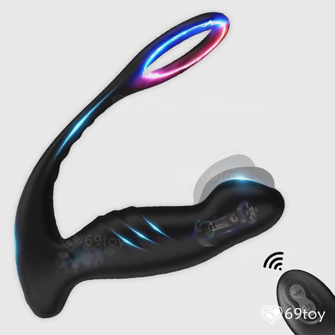 Rebel Pull Vibrating Prostate Massager With Cock Ring