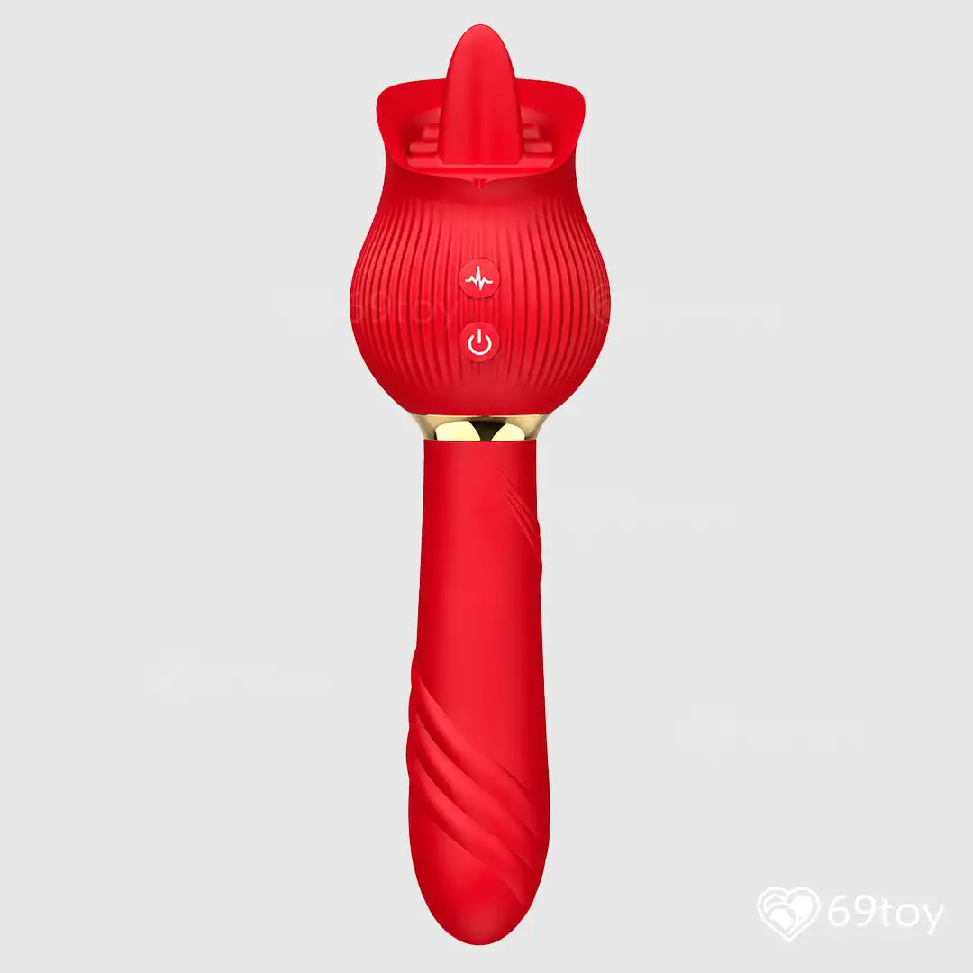 Sweet Lick Rose Dual Pleasure Vibrator