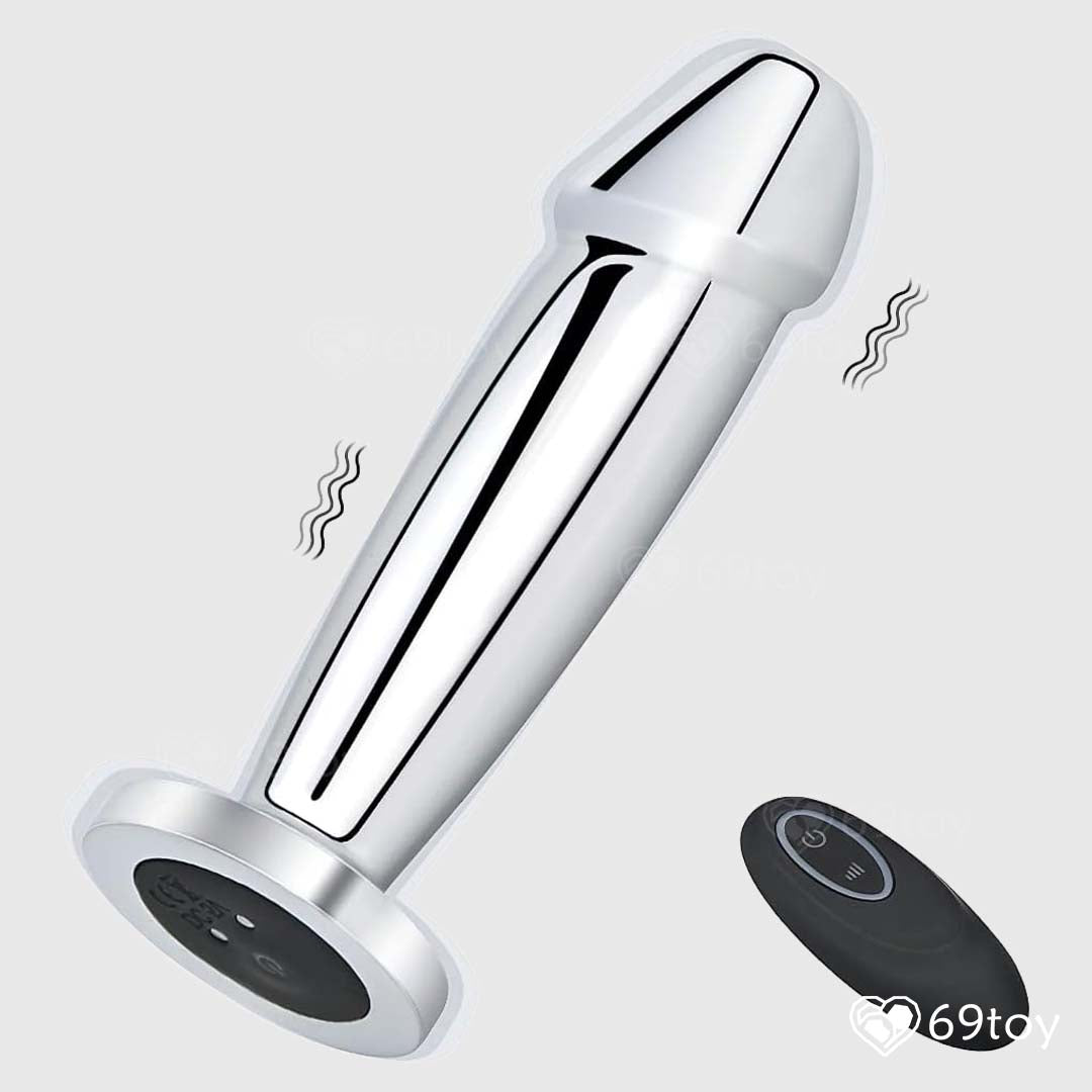 Vibrating Anal Plug Dildo Remote Control