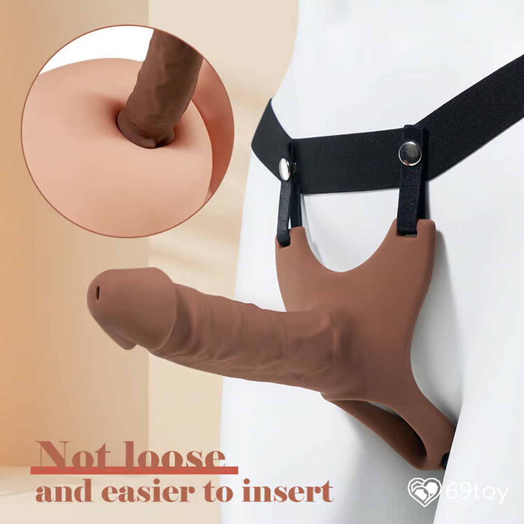 Unisex Strap-On Lifelike Dildo with Harness