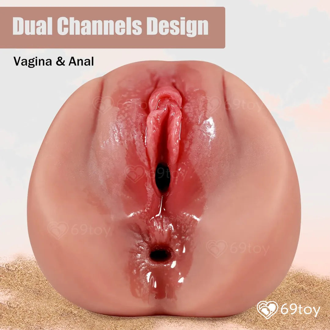 Midnight Cocoa Vagina & Anal Pocket Pussy Masturbator