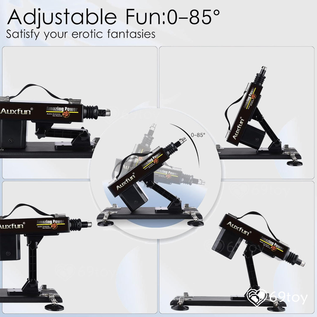 Automatic Thrusting Dildo Sex Machine with Attachments