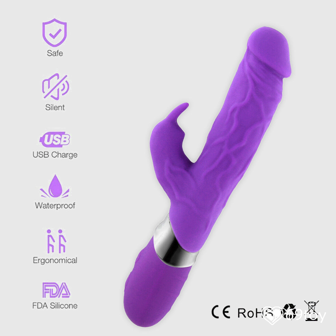 Silicone G-spot Dildo Rabbit Vibrator