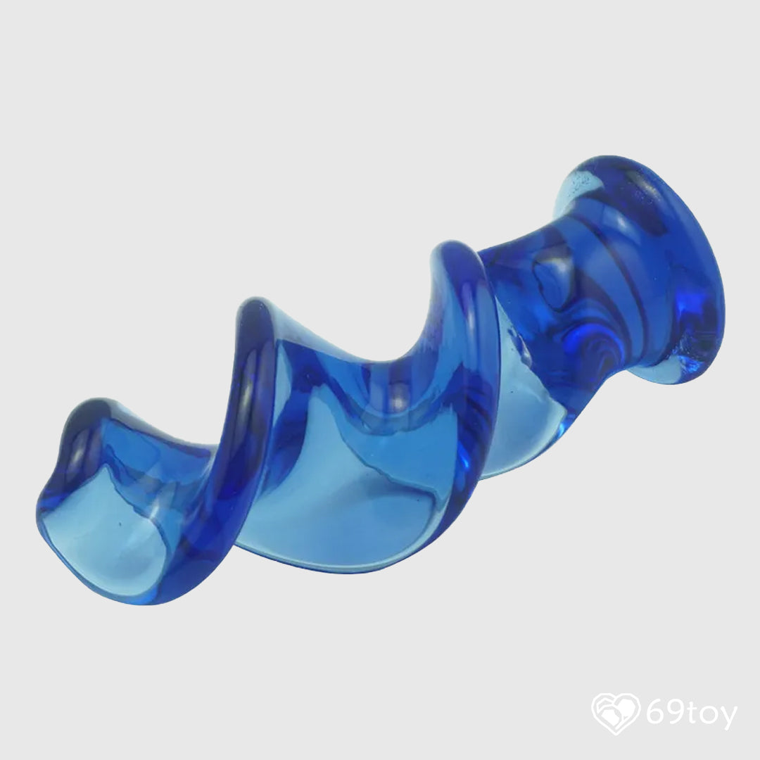 Pyrex Glass Wave Shape Anal Plug