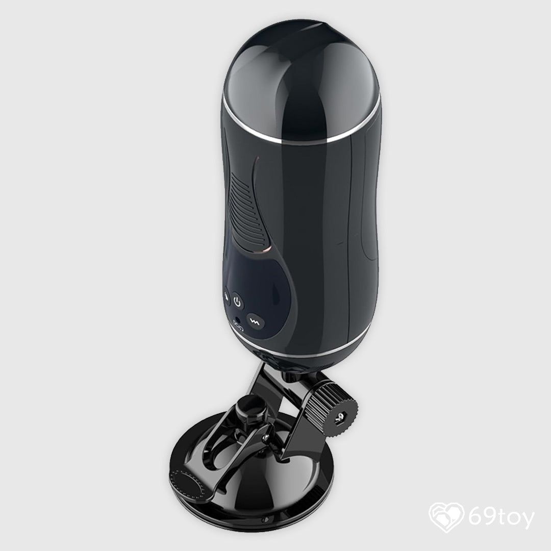 Realistic Dual-Entry Vibrating Masturbator Cup