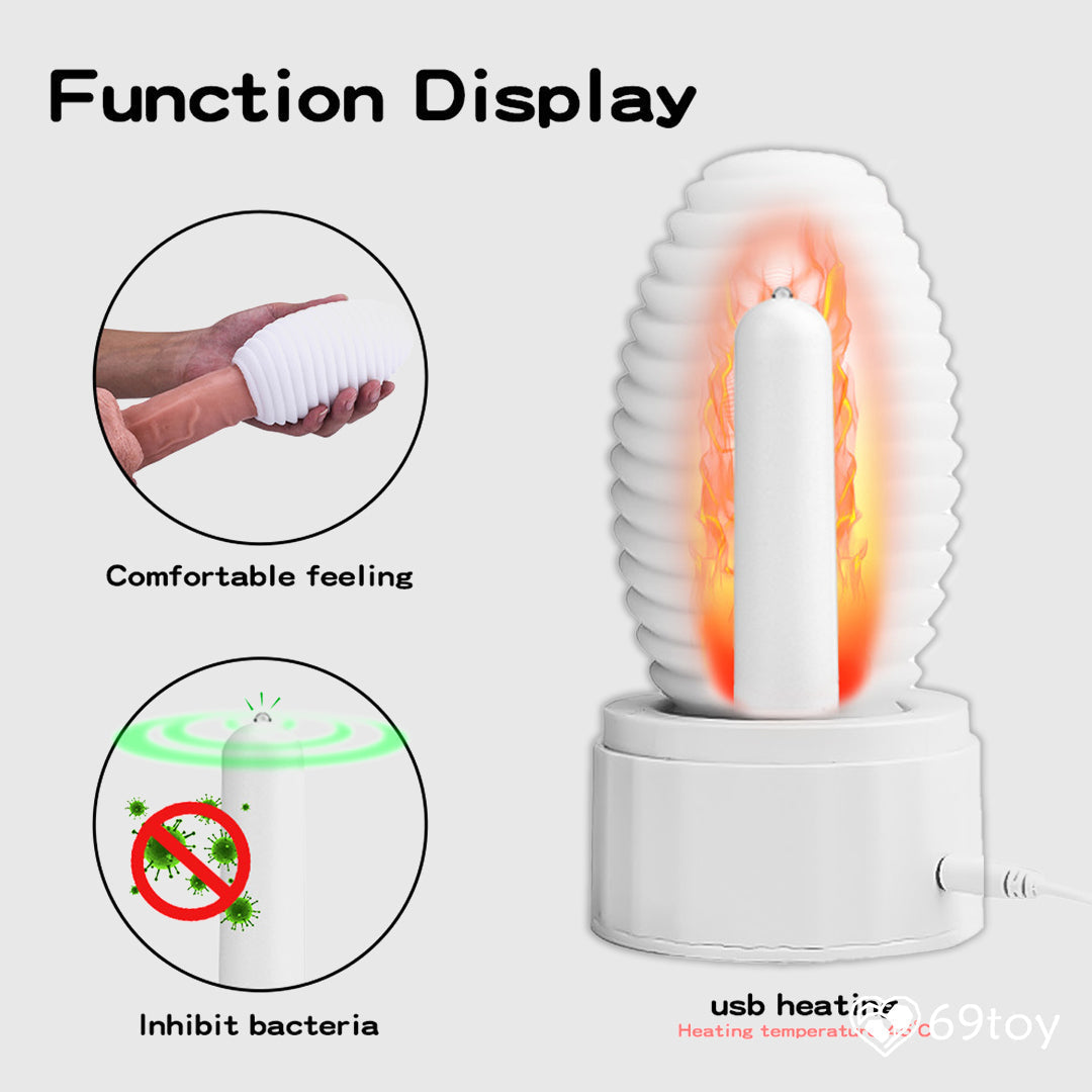 Heating Spiral Masturbator Stroker Cup