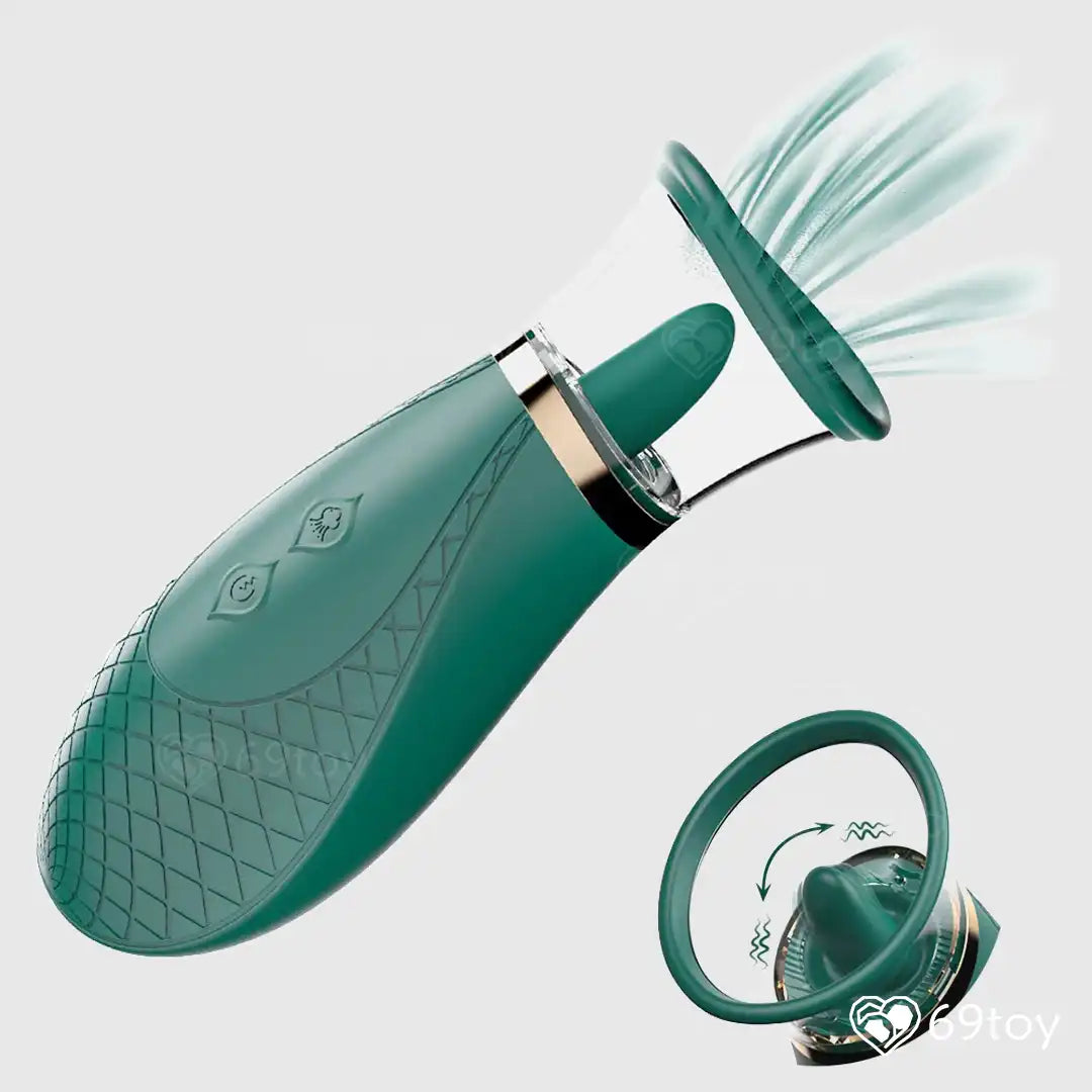 Honey Tongue Licking Suction Vibrator