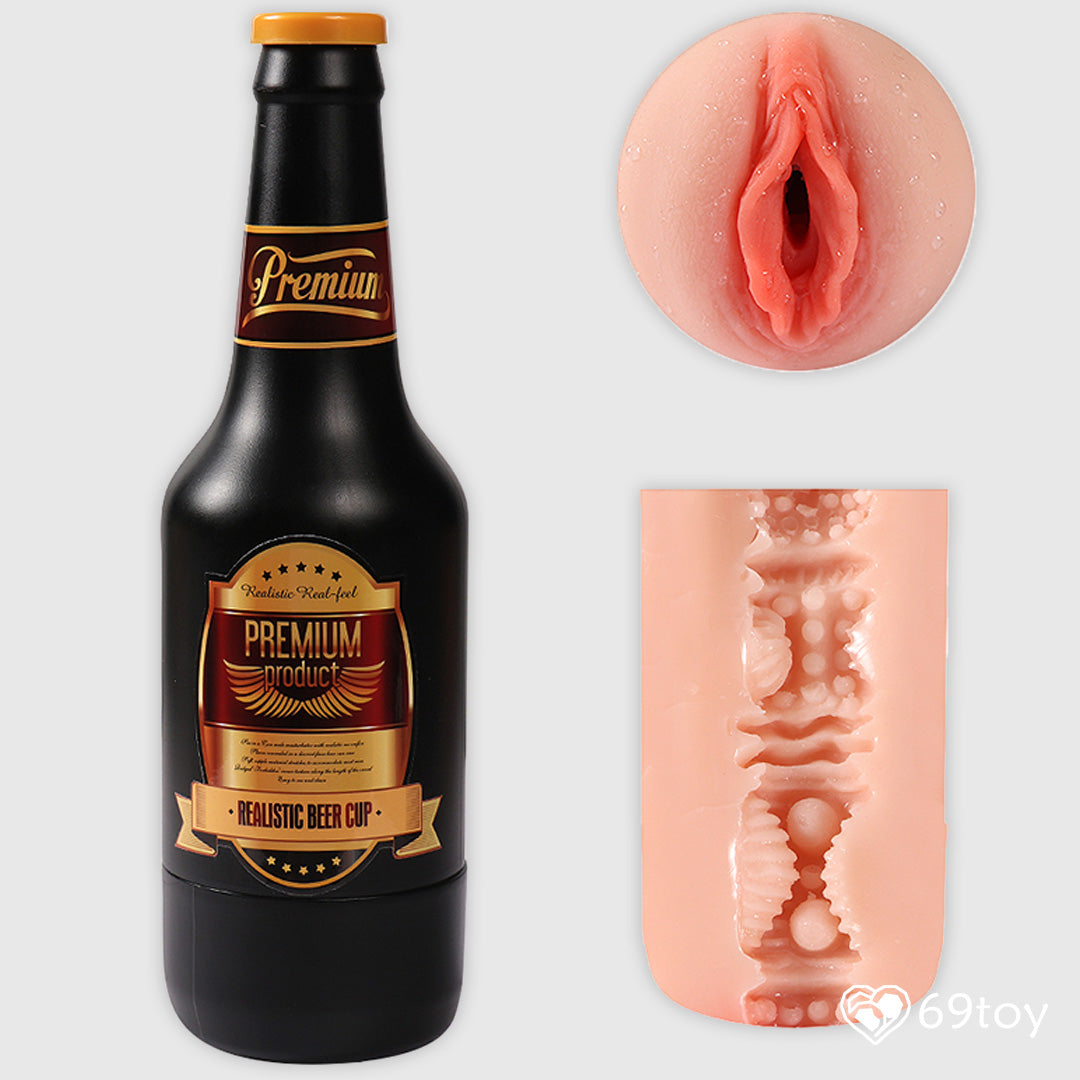 Beer Bottle Realistic Pussy Masturbator