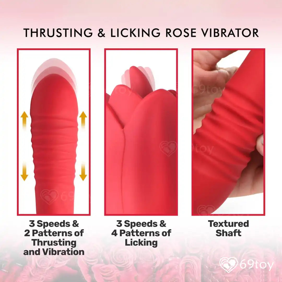Sweet Lick Rose Dual Pleasure Vibrator