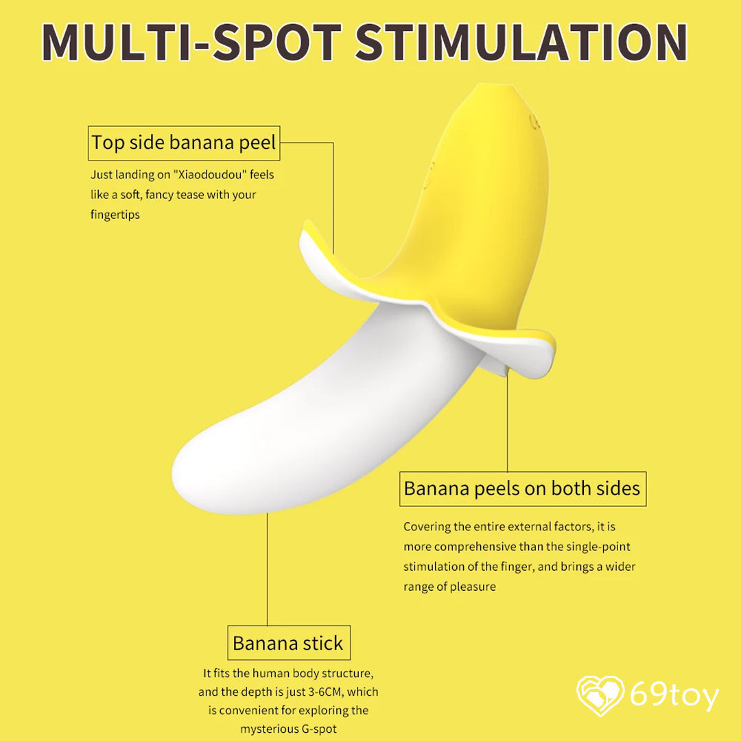 Silicone Banana G-Spot Dildo Vibrator