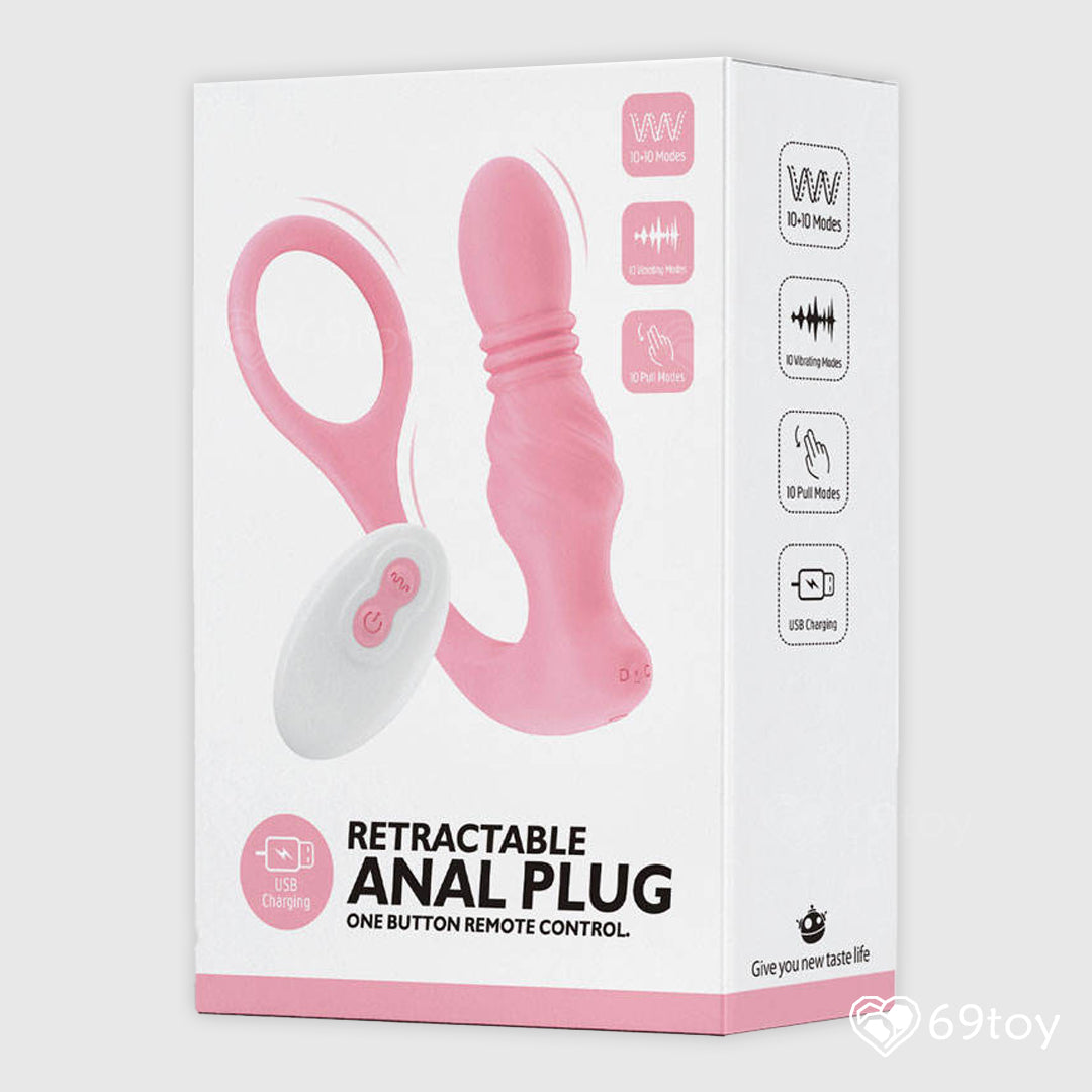 Thrusting Vibrating Prostate Massager With Cock Ring