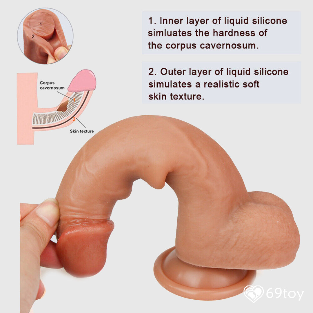 8" Skin Stretchable Ultra Realistic Dildo