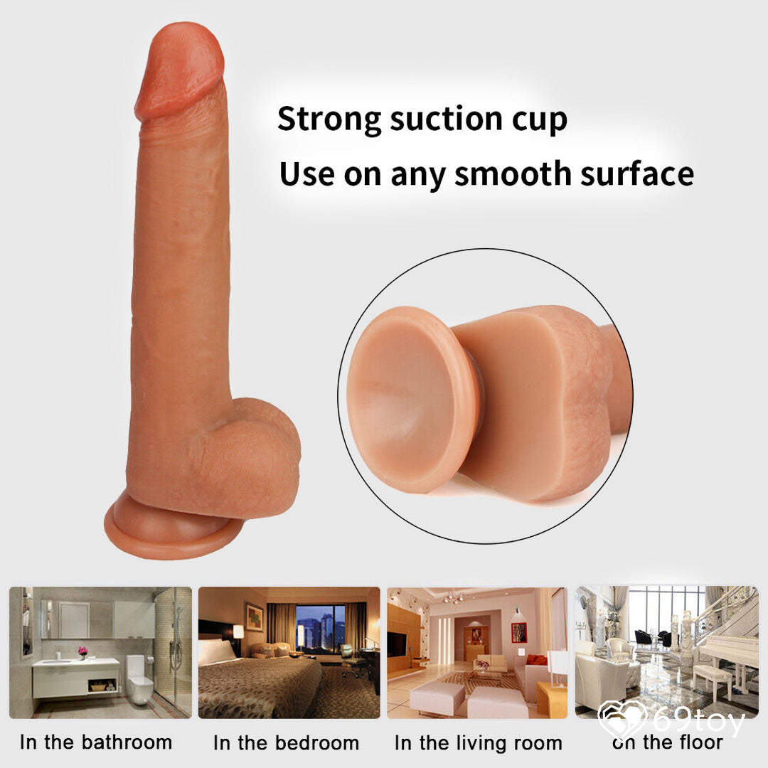 8" Skin Stretchable Ultra Realistic Dildo