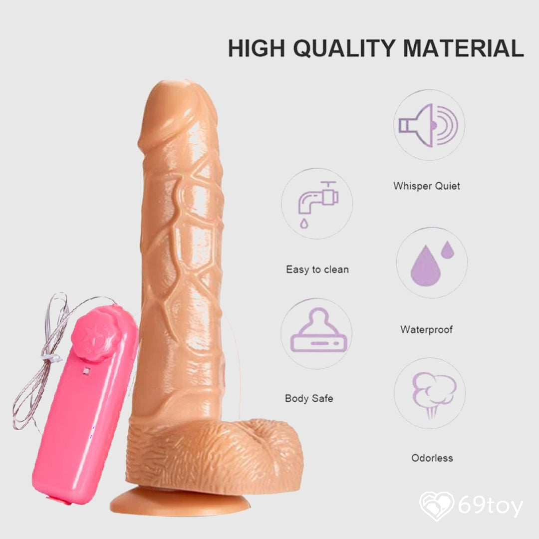 Remote Control Vibrating Realistic Dildo