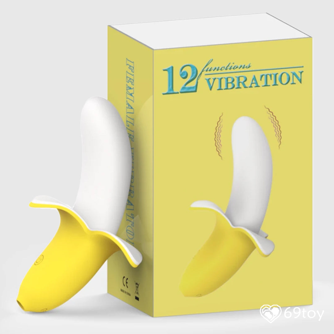 Silicone Banana G-Spot Dildo Vibrator