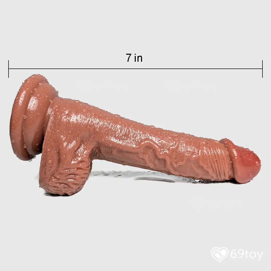 Blush 7" Real Feel Dildo with Balls