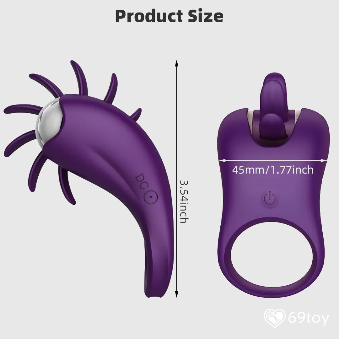Clitoral Licking Rotating Couple Cock Ring