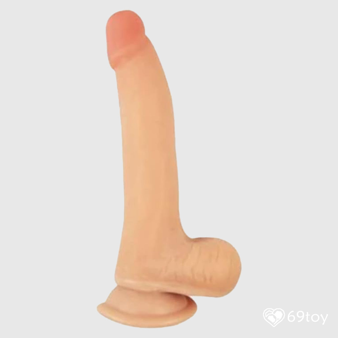 Sliding Skin Realistic Dildo With Balls