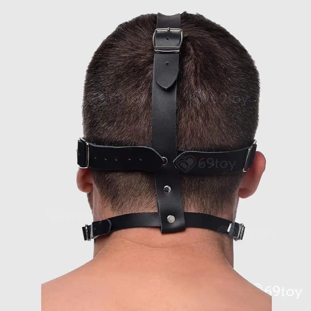 Strict Blindfold Harness & Ball Gag BDSM Set