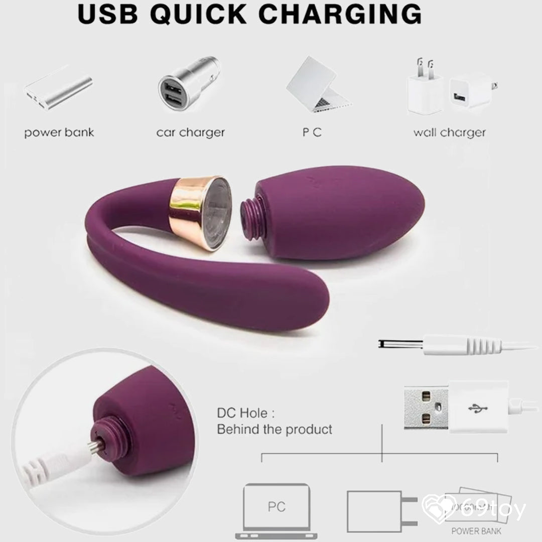 U-Shape Remote Control Couple Vibrator