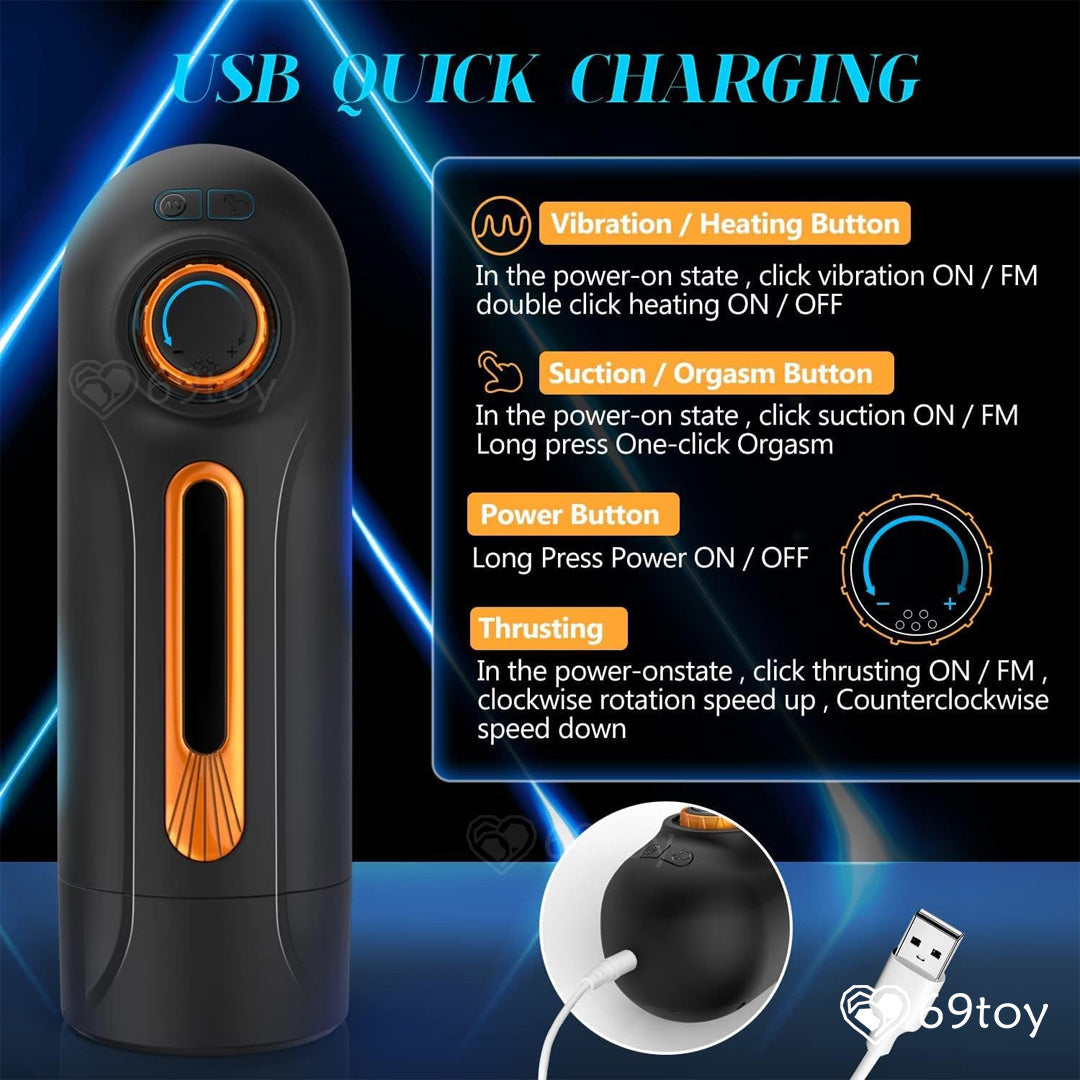 5-in-1 Upgraded Automatic Thrusting Sucking Masturbator