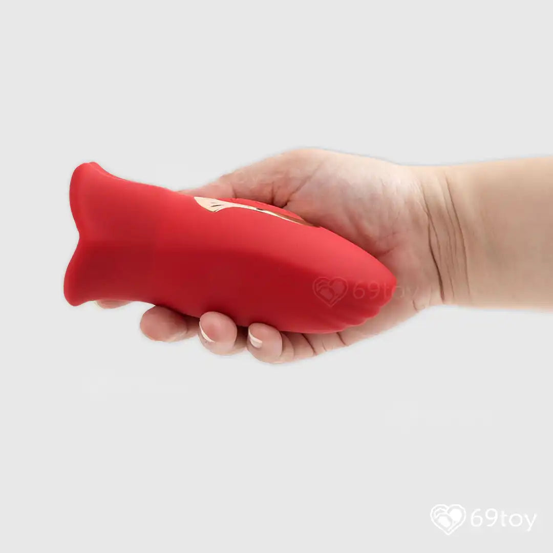 Wet Kiss Realistic Mouthbite Tongue Lick Sucking Vibrator