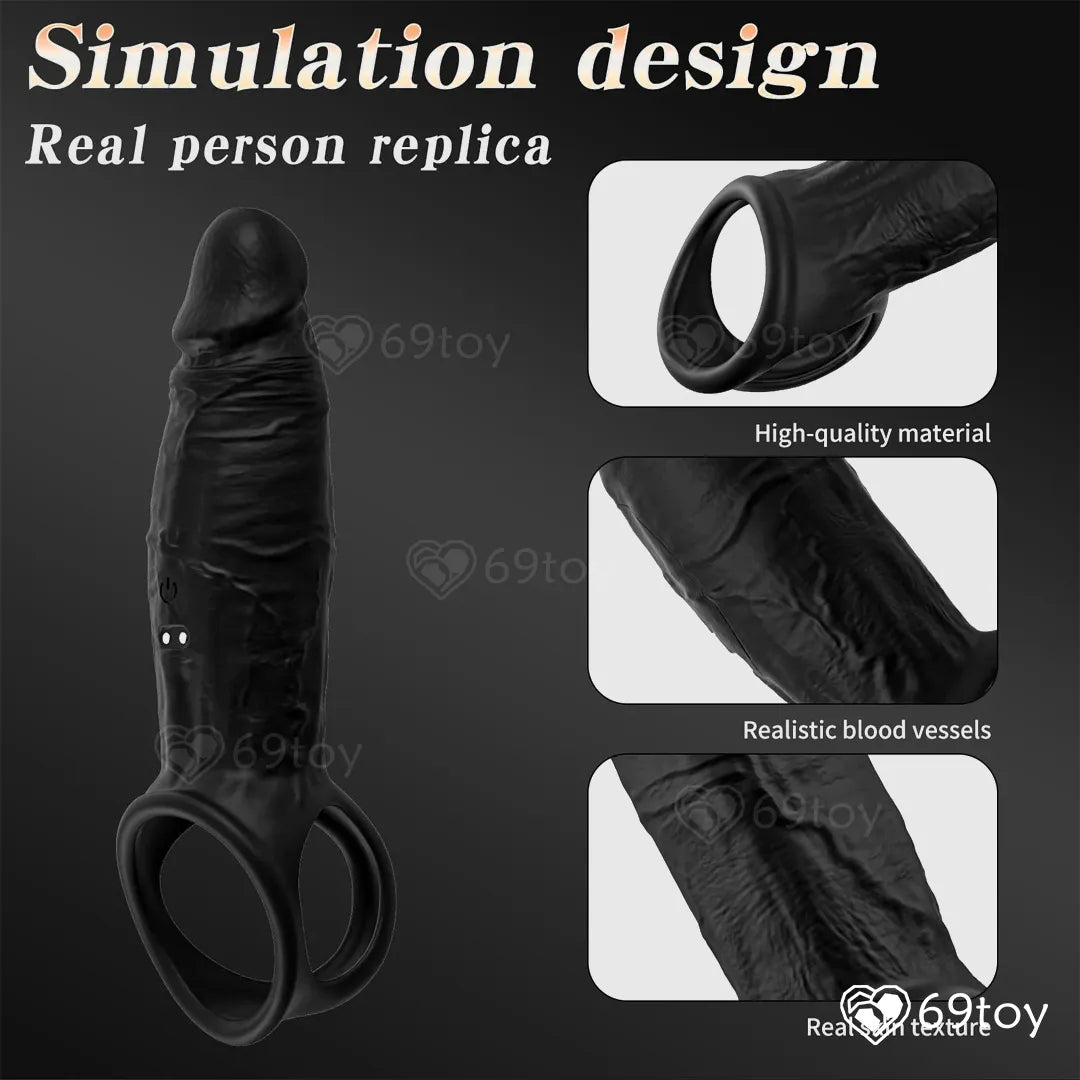 Noir+ Smart App Control Penis Extension Sleeve Ring