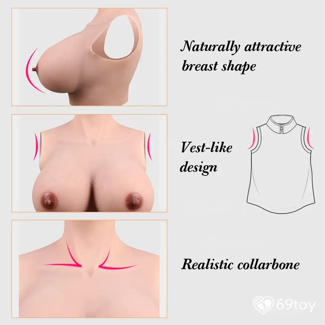 Sierra D Cup Realistic Silicone Breast Forms