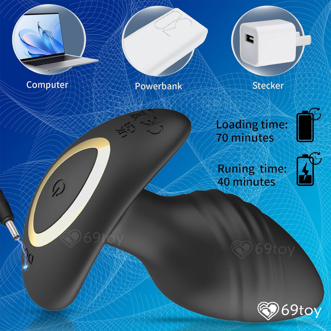 360° Rotating Anal Plug Vibrator