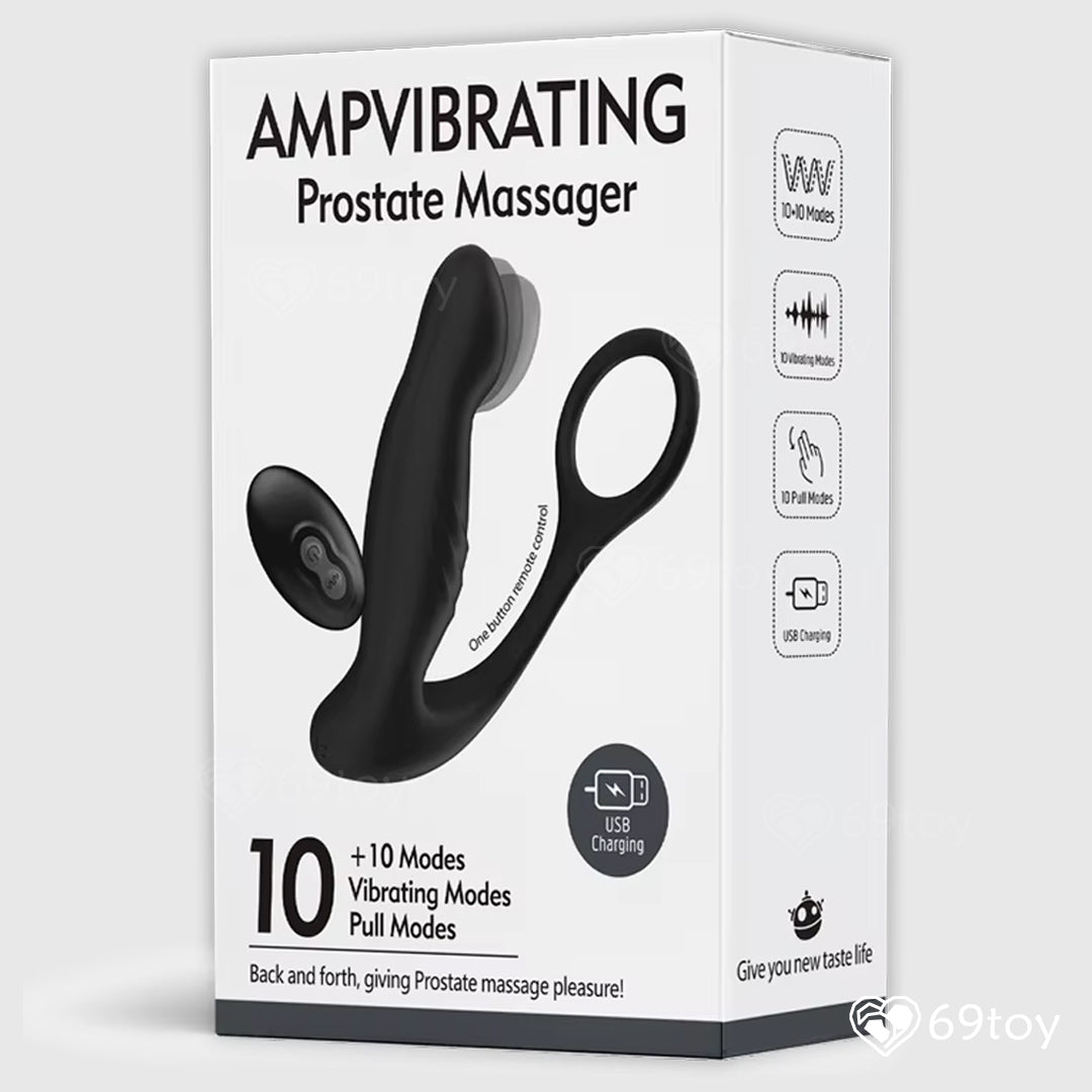 Rebel Pull Vibrating Prostate Massager With Cock Ring