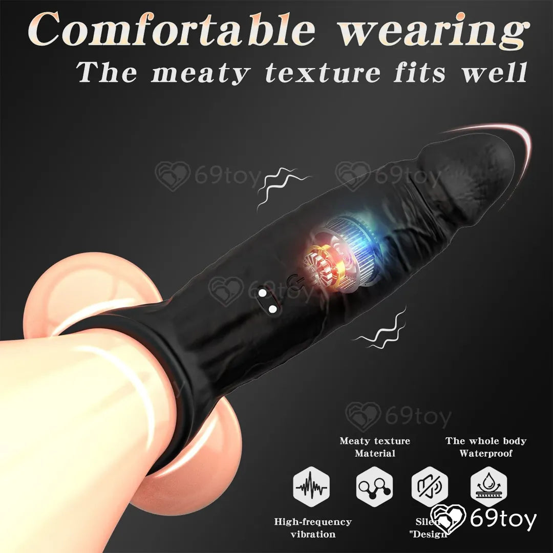 Noir+ Smart App Control Penis Extension Sleeve Ring