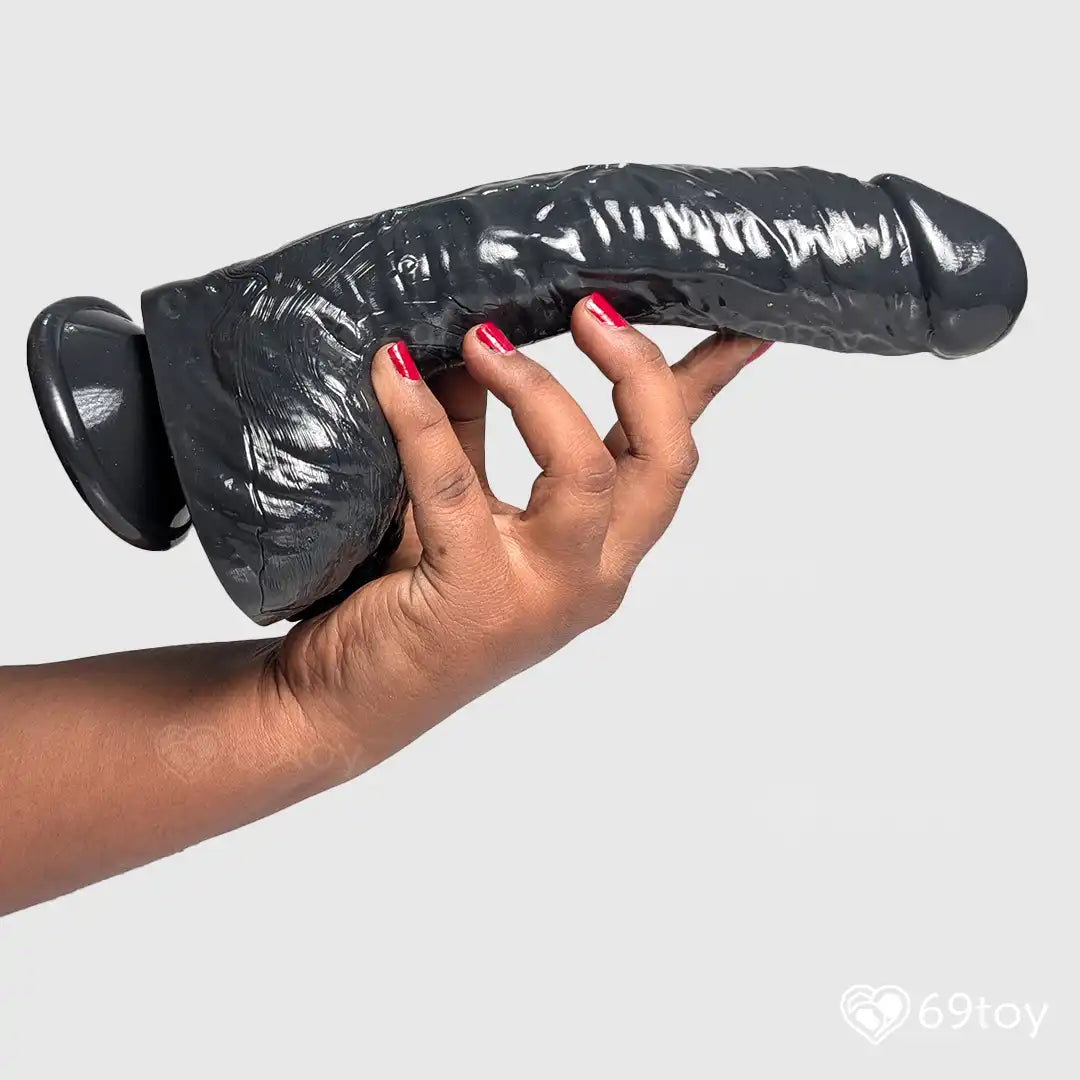 Dark Knight 10 Inch Real Feel Suction Cup Dildo