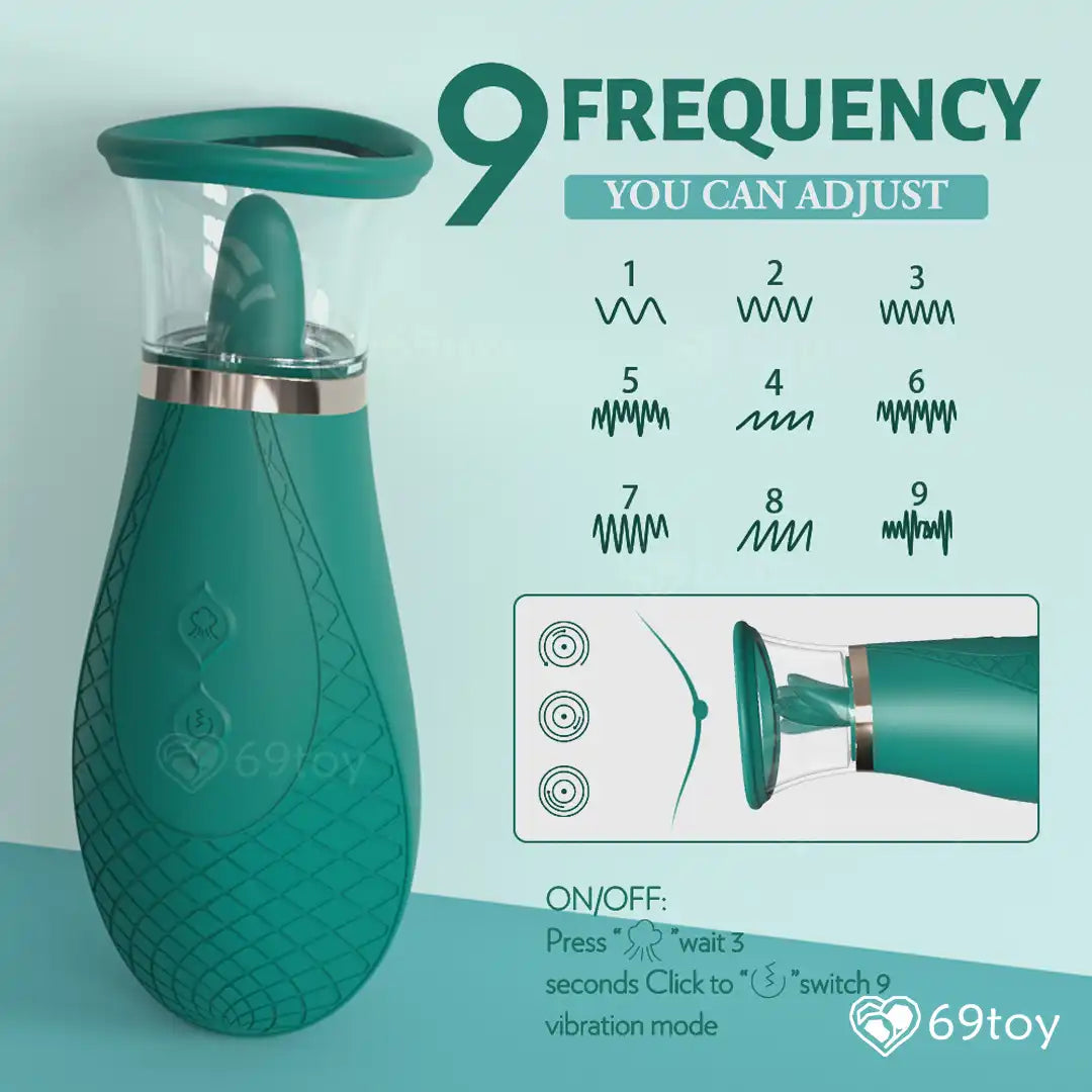 Honey Tongue Licking Suction Vibrator
