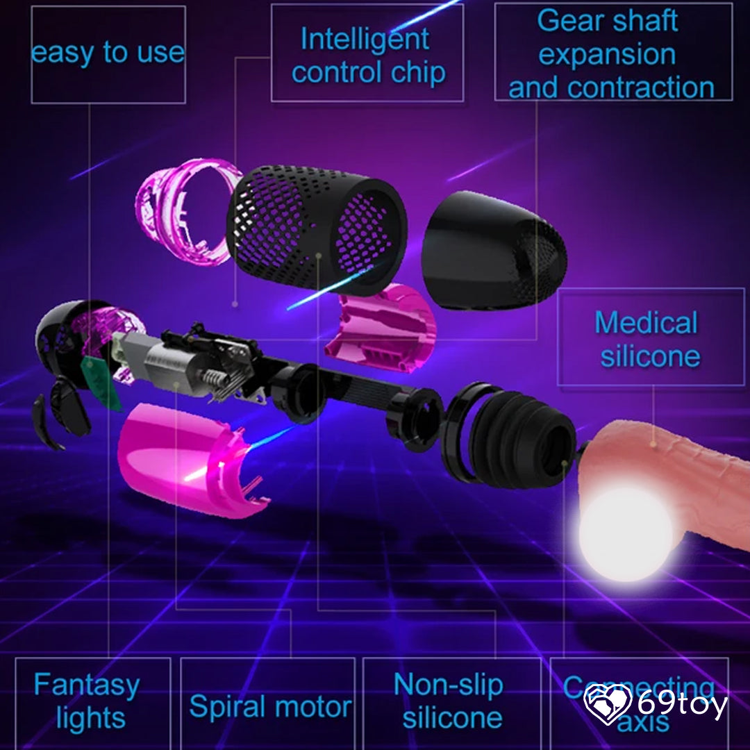 Dibe Automatic Thrusting Heating Realistic Dildo Machine