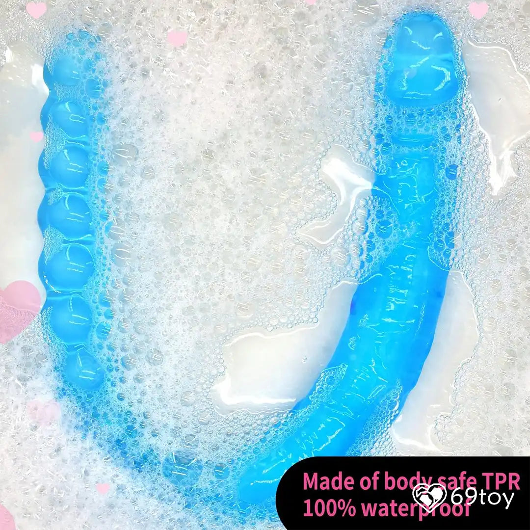Riot Flexible Double Ended Dildo with Anal Beads