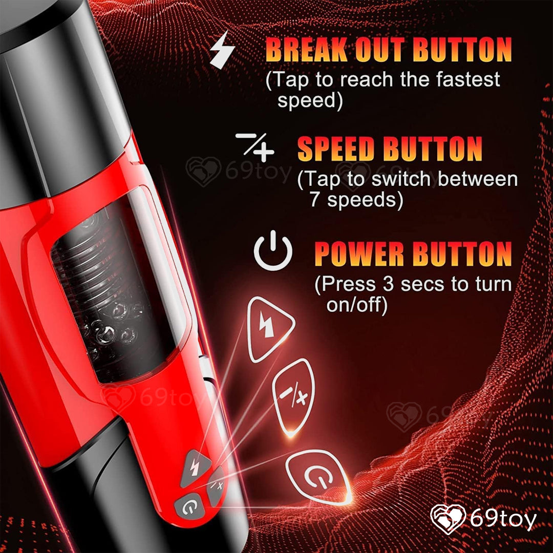 Automatic Thrusting Rotating Hands-free Masturbator
