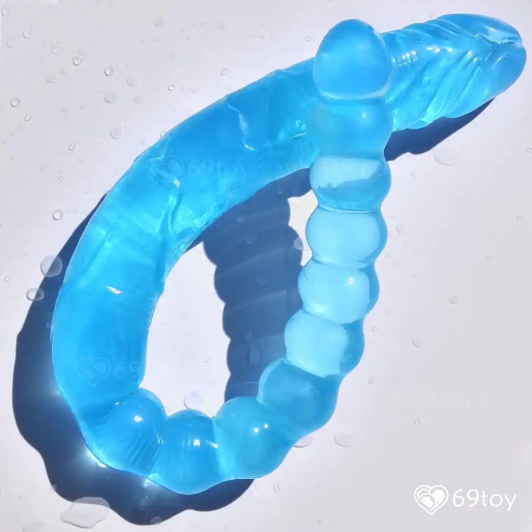 Riot Flexible Double Ended Dildo with Anal Beads